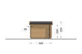 Caseta de jardín de madera MALTA (34 mm), 3x3 m, 9 m² specification 4