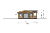 B-Ware: La casa DONNA S (Aislada PLUS, 44+44 mm), 63 m² + 11.5 m² porche specification 2