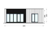 Casa prefabricada para vivir LUCIA 1 PV (Aislada PLUS, 44 mm + revestimiento), 57 m² specification 2