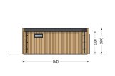 Oficina prefabricada de madera PREMIUM (34 mm + revestimiento), 6.5x4.5 m, 26 m² specification 4