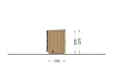 Sauna de exterior OKO (34 mm + revestimiento), 2.3x1.6 m, 2.7 m² specification 3