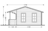 Caseta de jardín de madera ROYAL S (44 mm), 5x5 m, 25 m² specification 3
