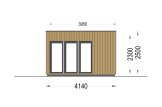 Oficina prefabricada de madera PREMIUM (Aislada PLUS, 34 mm + revestimiento), 5x4 m, 20 m² specification 5