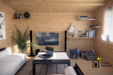 Caseta de madera para jardín SHANON (66 mm), 16 m² + 7 m² porche customer 2
