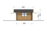 Caseta de jardín de madera DREUX (34 mm), 5x4 m, 18 m² specification 5