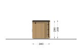 Sauna de exterior OKO (34 mm + revestimiento), 2.3x2.3 m, 4.1 m² specification 4