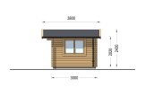 Caseta de jardín de madera WISSOUS (44 mm), 4x3 m, 12 m² specification 5