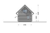 Casa de madera para vivir KARINA RV (Aislada PLUS, 44 mm + revestimiento), 46 m² specification 5