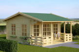 Caseta de madera ROYAL (44 mm), 5x5 m, 25 m² customer 2