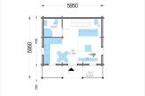La casa LIVINGTON S (Aislada, 44+44 mm), 50 m² specification 1