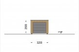 Garaje de madera de techo plano SILVIA F (34 mm + revestimiento), 3.2x5.2 m, 16.6 m² specification 5