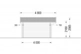 Caseta de jardín de madera MARTA S (Aislada, 44+44 mm), 5x4 m, 20 m² specification 3