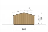 Caseta de jardín de madera PIA (estructura de madera), 5x5 m, 25 m² specification 4