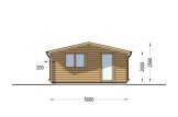 Caseta de jardín de madera DREUX (44 mm), 5x5 m, 25 m² specification 2