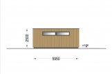 Garaje de madera con caseta SILVIA F PLUS (34 mm + revestimiento), 6x6 m, 36 m² specification 3