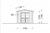 Caseta de jardín de madera STRONGHOLD (44 mm), 3x6 m, 18 m² specification 3