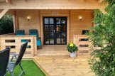 Casa de madera HYMER (66 mm), 42 m² + 10 m² porche customer 1