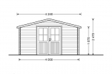 Caseta de jardín de madera RENNES (34 mm), 4x3 m, 12 m² specification 2
