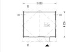 Caseta de jardín de madera DREUX S (34 mm), 5x4 m, 20 m² specification 1