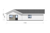 Casa prefabricada para vivir PAULA PV (Aislada PLUS, 44 mm + revestimiento), 118 m² specification 4