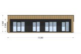 Casa de madera para vivir KAYA 3 RV (Aislada PLUS, 44 mm + revestimiento), 70 m² specification 2