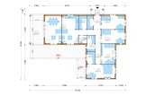 Casa prefabricada para vivir TESSA PV (Aislada PLUS, 44 mm + revestimiento), 130 m² specification 1