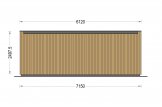 Oficina prefabricada de madera PREMIUM (Aislada PLUS, 34 mm + revestimiento), 7x4 m, 28 m² specification 4