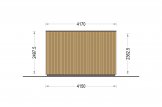 Oficina prefabricada de madera PREMIUM (Aislada PLUS, 34 mm + revestimiento), 7x4 m, 28 m² specification 5