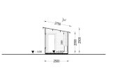 Sauna de exterior VIGOR (44 mm), 3.3x2.5 m, 4.85 m² specification 6