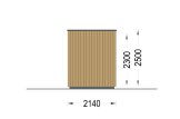 Oficina prefabricada de madera PREMIUM (34 mm + revestimiento), 3x2 m, 6 m² specification 5