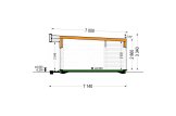Casa de madera para vivir KAYA 3 RV (Aislada PLUS, 44 mm + revestimiento), 70 m² specification 6