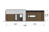 Casa prefabricada para vivir MALLY PV (Aislada PLUS, 44 mm + revestimiento), 70 m² specification 4