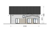Casa prefabricada para vivir VERA PV (Aislada PLUS, 44 mm + revestimiento), 127 m² specification 5