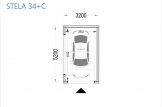 Garaje de madera de techo plano SILVIA F (34 mm + revestimiento), 3.2x5.2 m, 16.6 m² specification 1