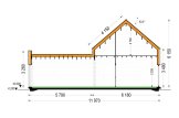 Casa prefabricada para vivir MIRABEL PV (Aislada PLUS, 44 mm + revestimiento), 70 m² specification 7