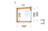 Oficina prefabricada de madera PREMIUM S (Aislada PLUS, 34 mm + revestimiento), 4.1x2.4 m, 10 m² specification 6