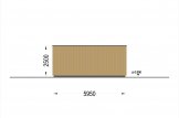 Garaje de madera de techo plano SILVIA F (34 mm + revestimiento), 5x6 m, 30 m² specification 5