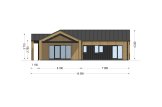 Casa de madera para vivir TESSA RV (Aislada PLUS, 44 mm + revestimiento), 130 m² specification 3