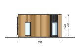 Casa de madera para vivir LUCIA 1 RV (Aislada PLUS, 44 mm + revestimiento), 40 m² specification 3