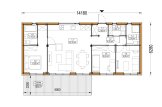 Casa prefabricada para vivir BELLA 3 PV (Aislada PLUS, 44 mm + revestimiento), 75 m² specification 1
