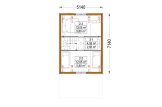 Casa de madera para vivir ALINA (Aislada, 34 mm + revestimiento), 46 m² specification 2