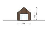 Casa prefabricada para vivir MILANA PV (Aislada PLUS, 44 mm + revestimiento), 41 m² specification 3