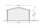 Caseta de jardín de madera RENNES (34 mm), 4x3 m, 12 m² specification 4