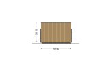 Casa de madera para vivir PREMIUM RV (Aislada PLUS, 44 mm + revestimiento), 42 m² specification 5