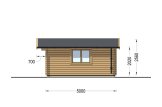 Caseta de jardín de madera LILLE (34 mm), 5x5 m, 25 m² specification 5