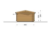Garaje de madera CLASSIC (34 mm), 4x7.5 m, 30 m² specification 4