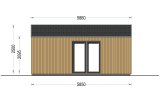 Caseta de jardín de madera PIA S (34 mm + revestimiento), 5x5 m, 25 m² specification 5