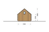 Casa de madera para vivir MILANA (Aislada, 34 mm + revestimiento), 41 m² specification 5