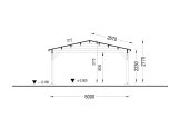 Cochera de madera CLASSIC, 5x5.7 m specification 6