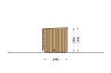 Sauna de exterior OKO (34 mm + revestimiento), 2.3x2.3 m, 4.1 m² specification 3